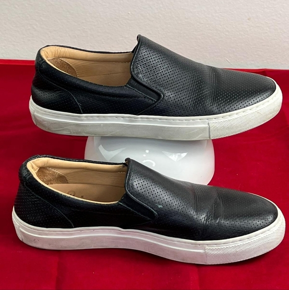 Greats Brooklyn Women's Wooster Perforated Leather Slip On Loafers Sneakers, 7 - Picture 2 of 12